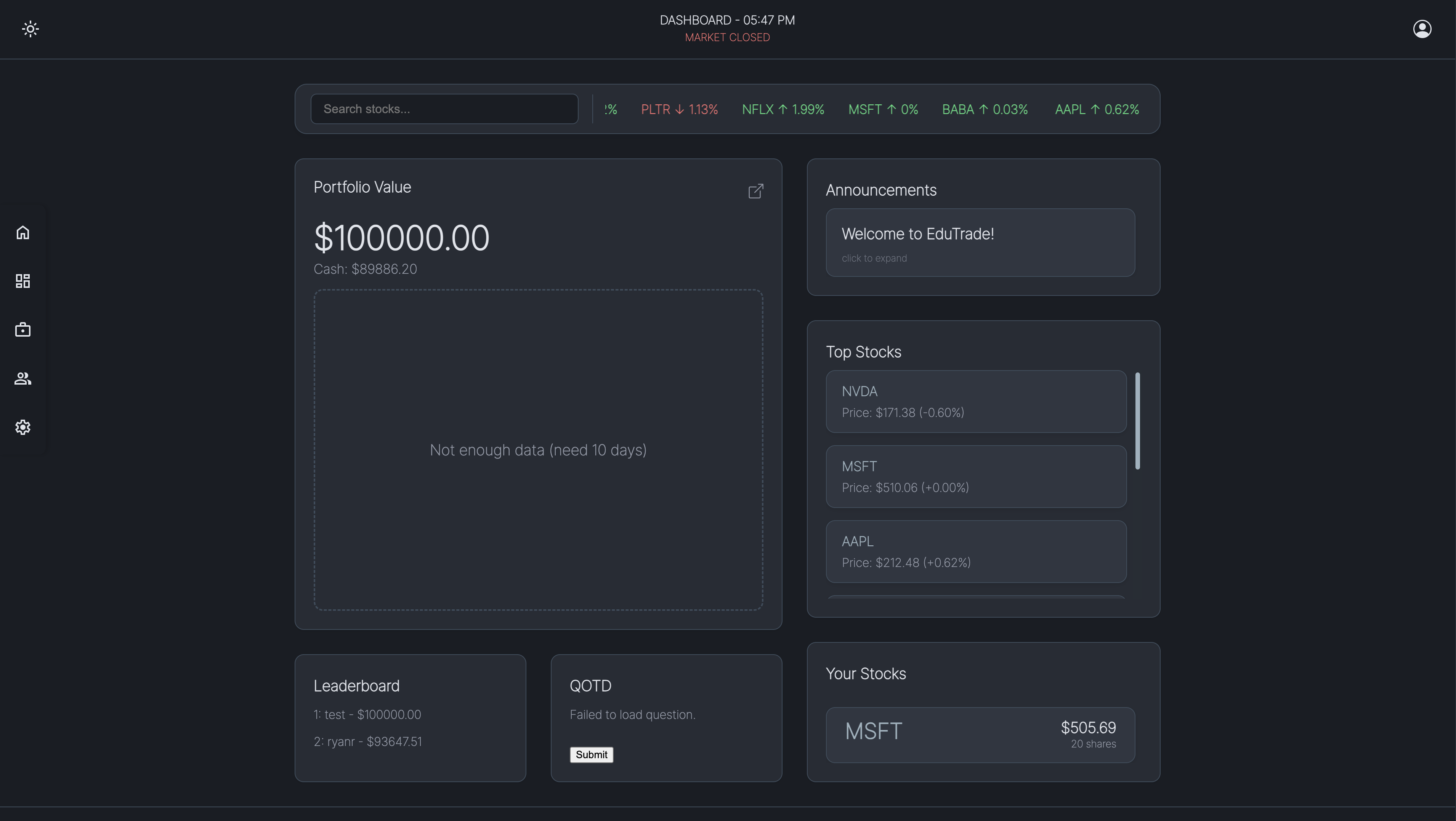 edutrade screenshot